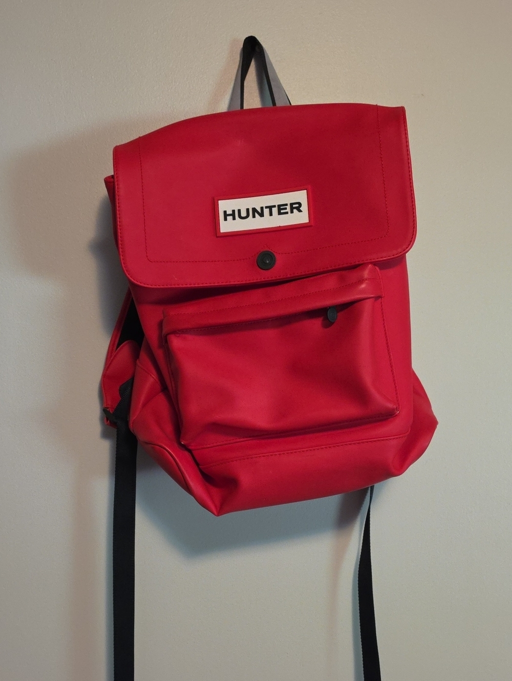 Hunter x Target Waterproof Red Backpack with Front Pocket